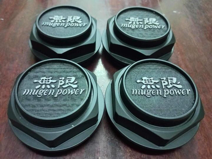Mugen plates and cap set. Cf48