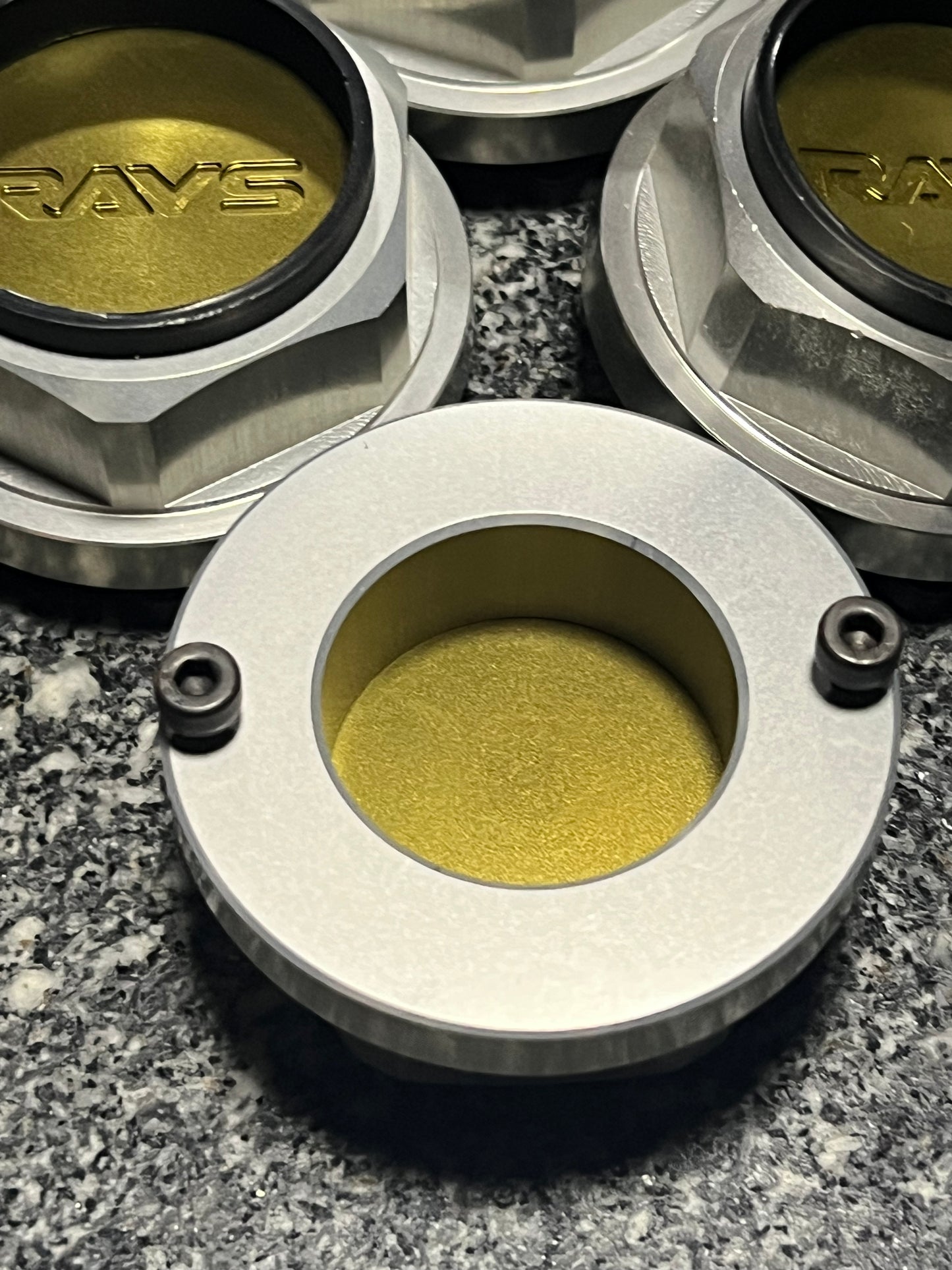 C-Ultra Cap hardware. Volk Racing