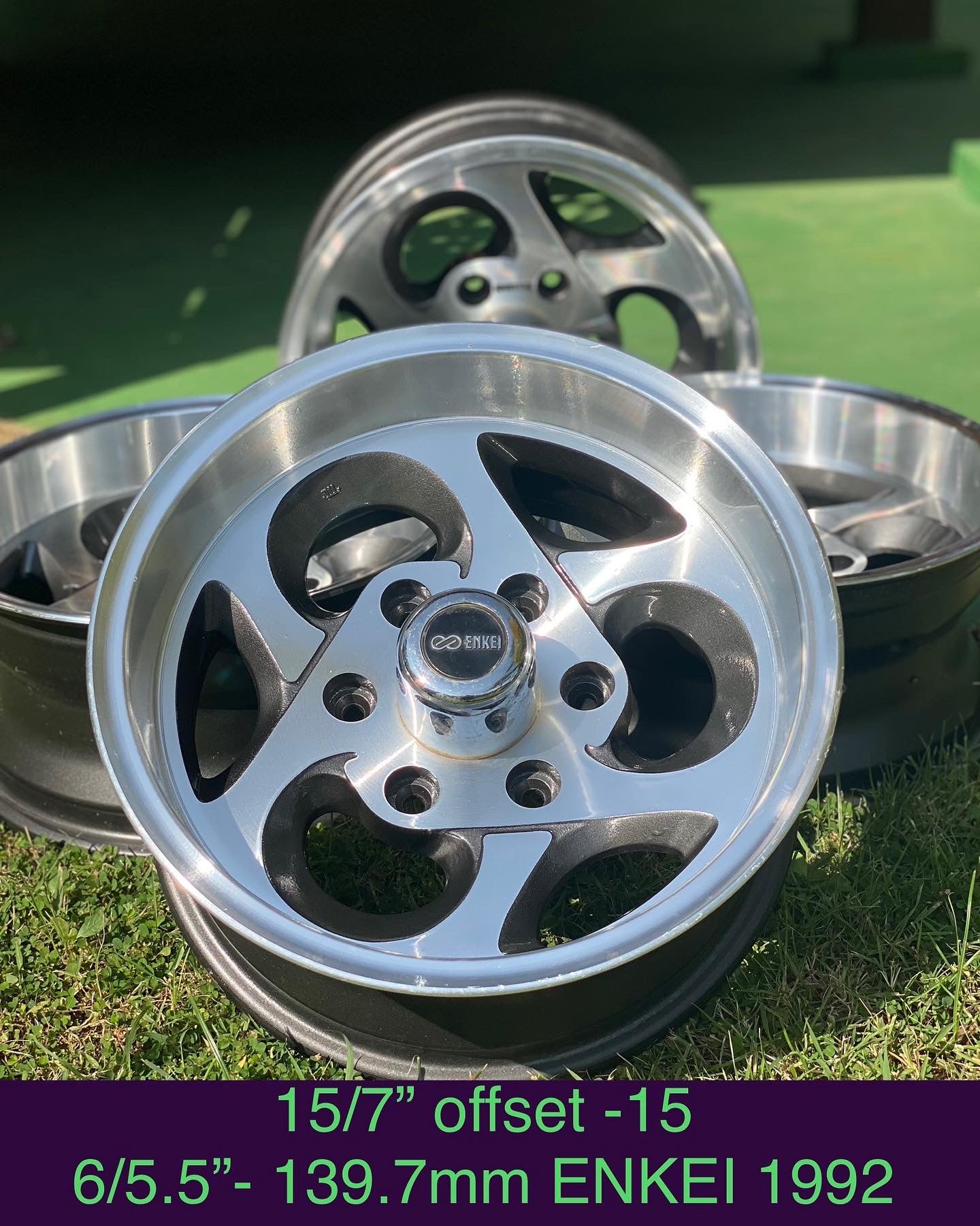 Enkei ☣️ 15" set of 5. 6x139.7