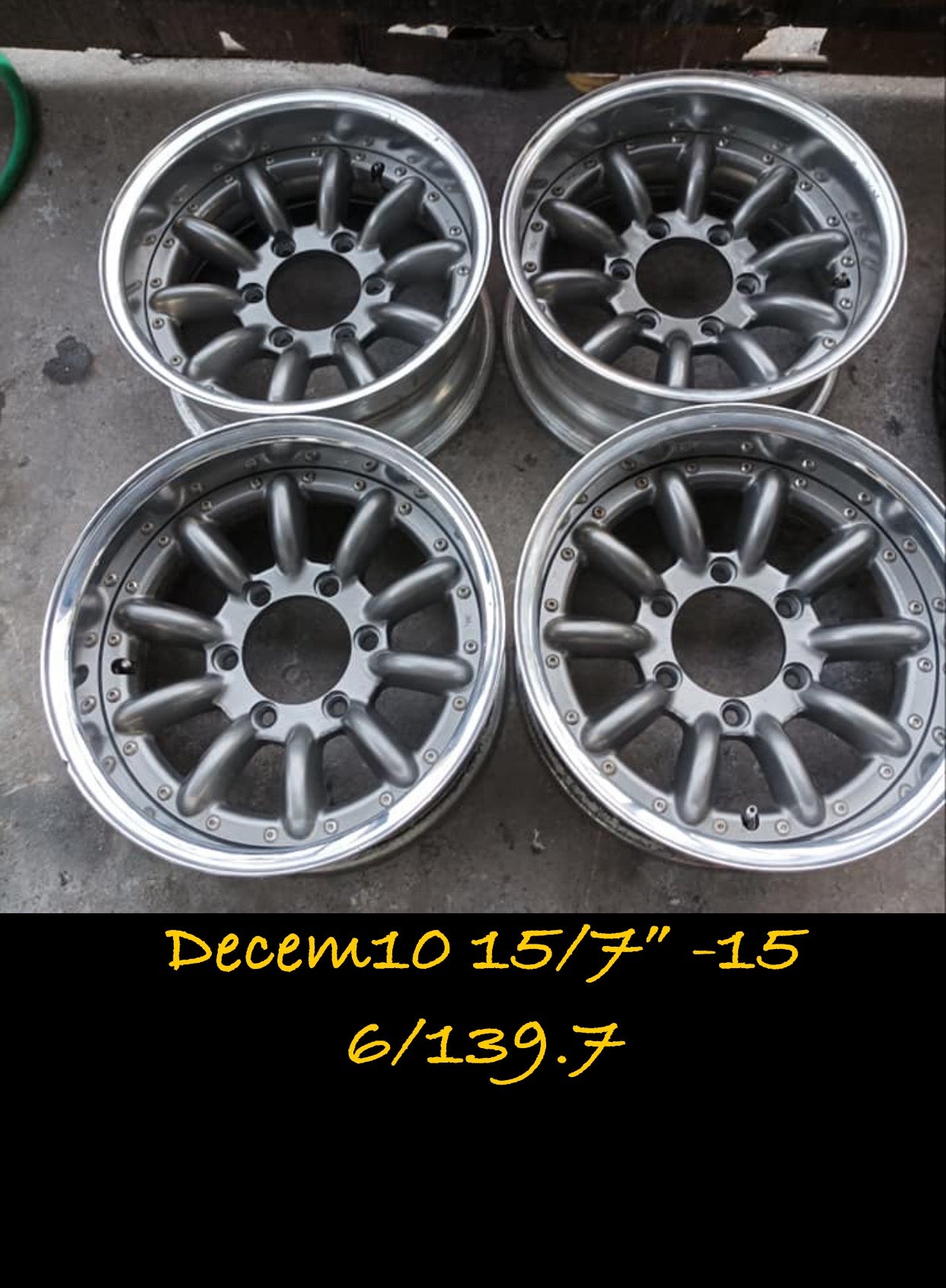 Decem10 15” set of 4. 6x139.7