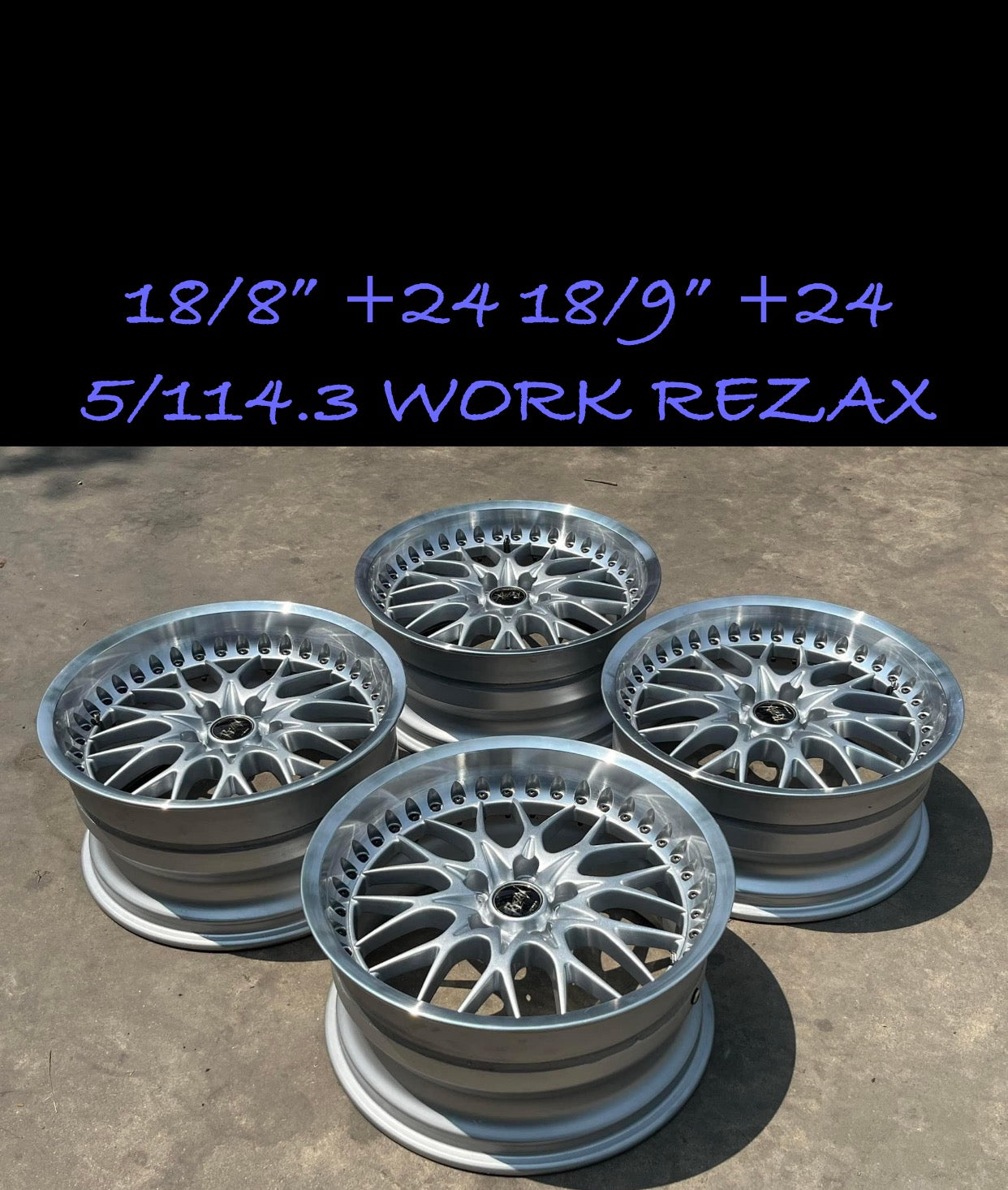 Work REZAX 18” set. 5x114.3