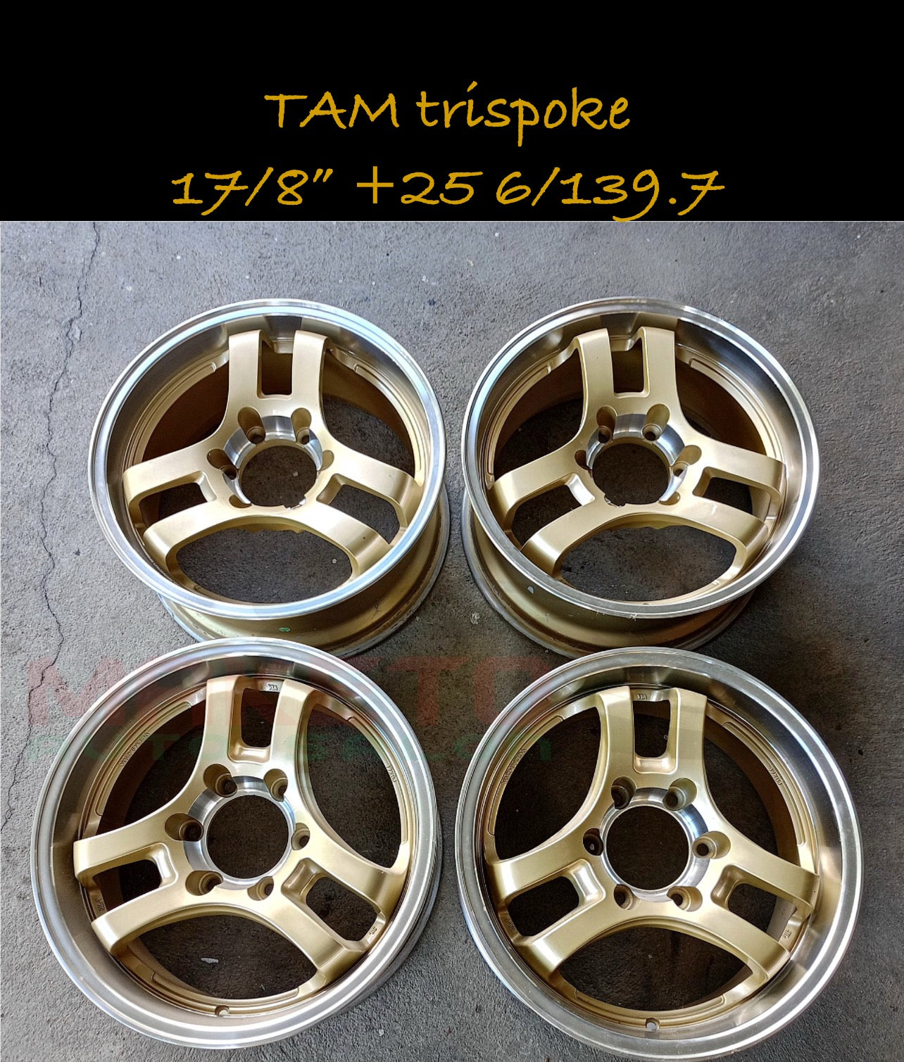 TAM tri spoke 17” 6/139.7