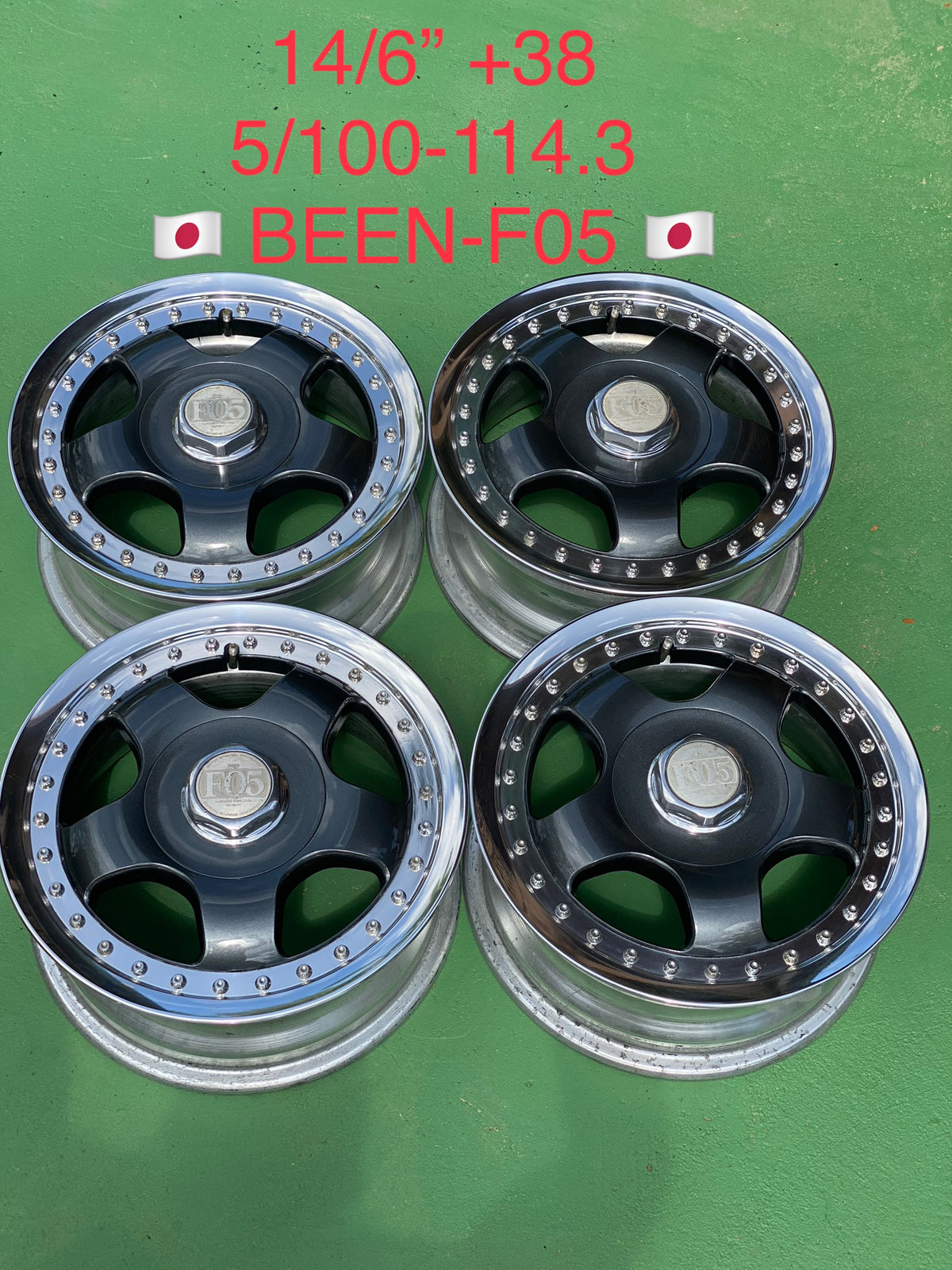 Forte F05 Rims Been- f05. 14” set. 5x100 5x114.3 – Ricks Retro Rims