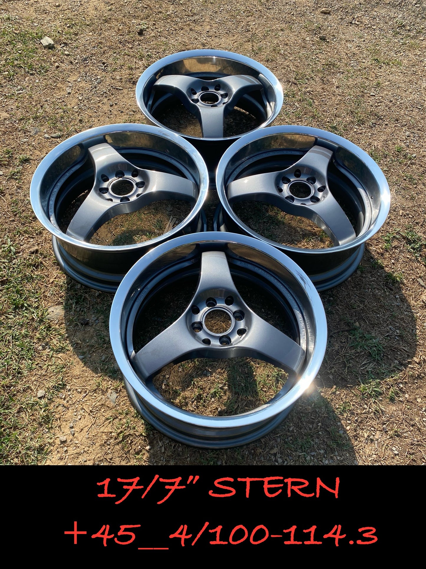 Stern Hinodex 17” set. 4x100 4x114.3