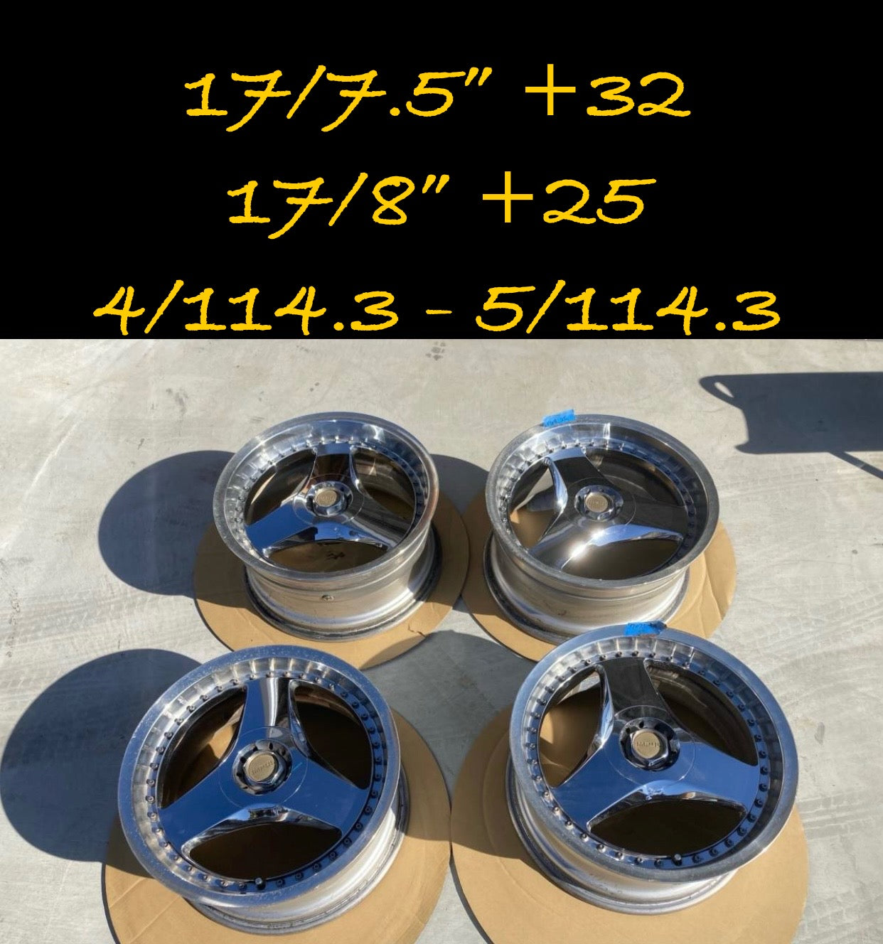 Impul Rims Impul rs3 17” set. 4x114.3 5x114.3 – Ricks Retro Rims