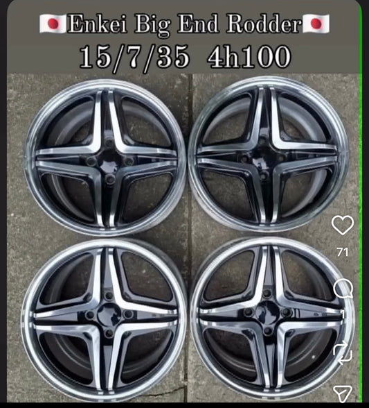 Enkei BigEnd Rodder 15” set. 4/100