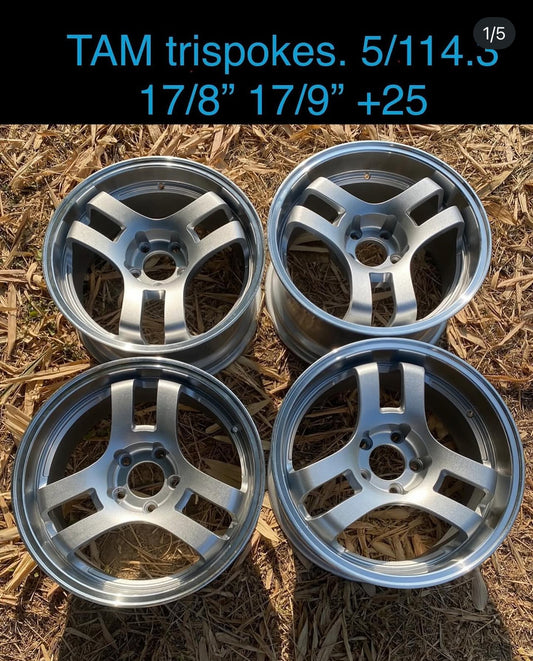 TAM TriSpoke 17” set. 5/114.3.