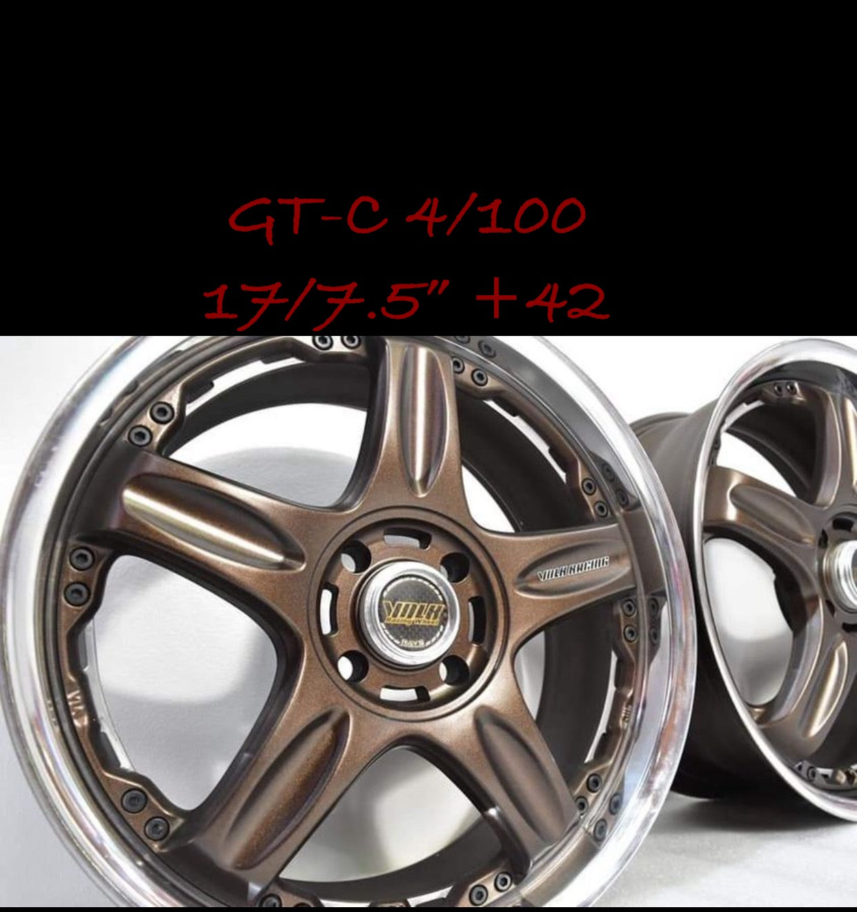 Rays GTC 17” set. 4x100