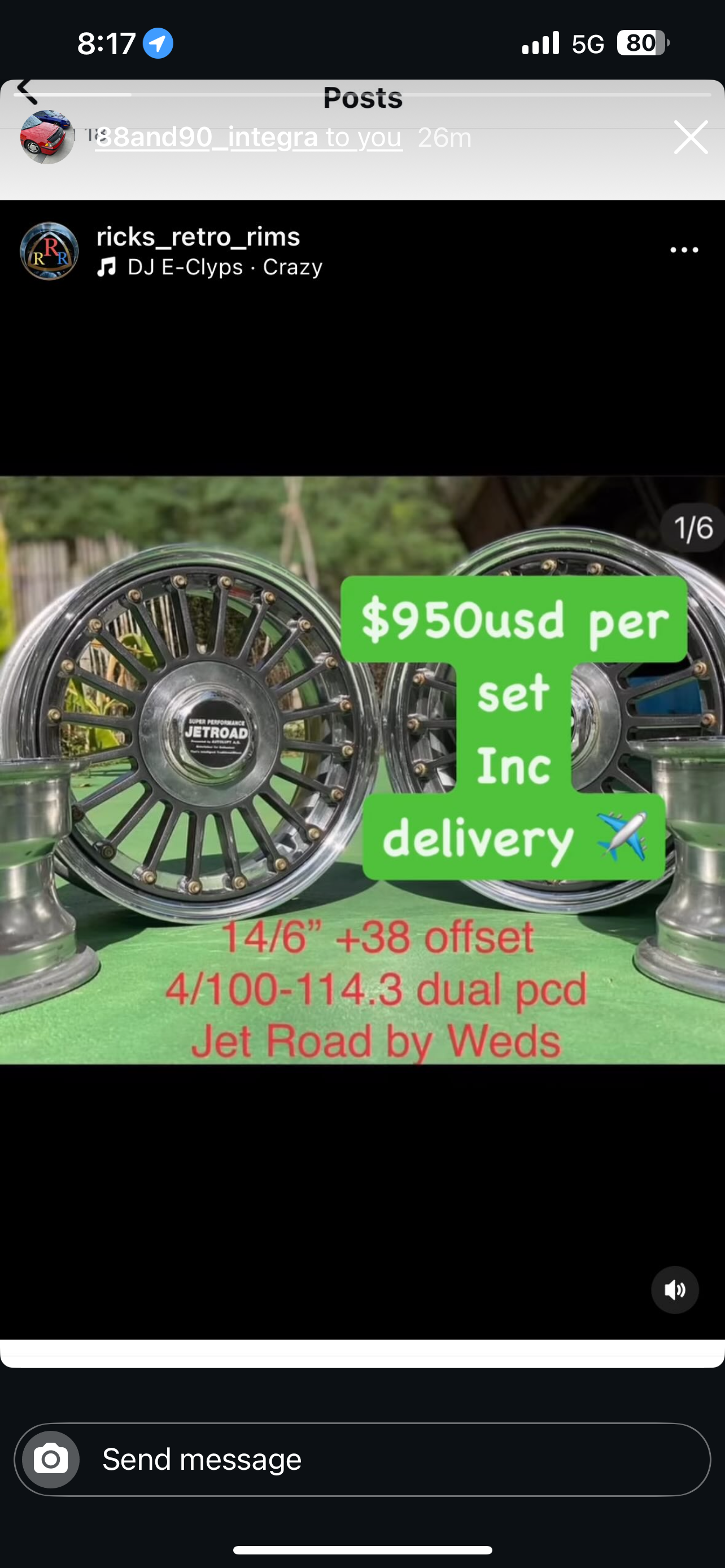 Weds JetRoad 14” set.