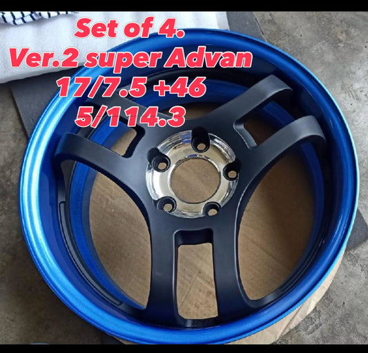 Super Advan v2 17” set. 5/114.3