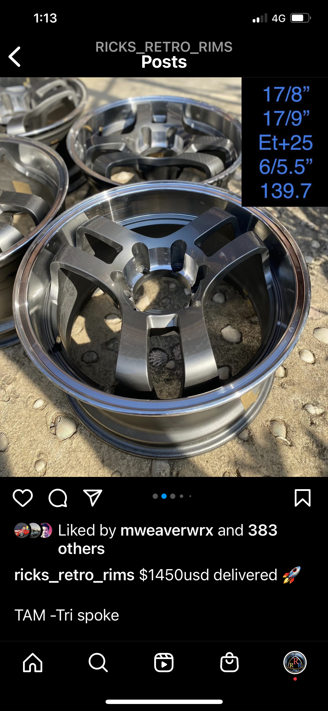 Tam tri spoke 6lug